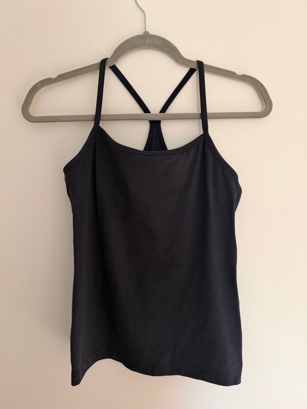aerie Offline Black Slim-Strap Active Tank Camisole with Racerback